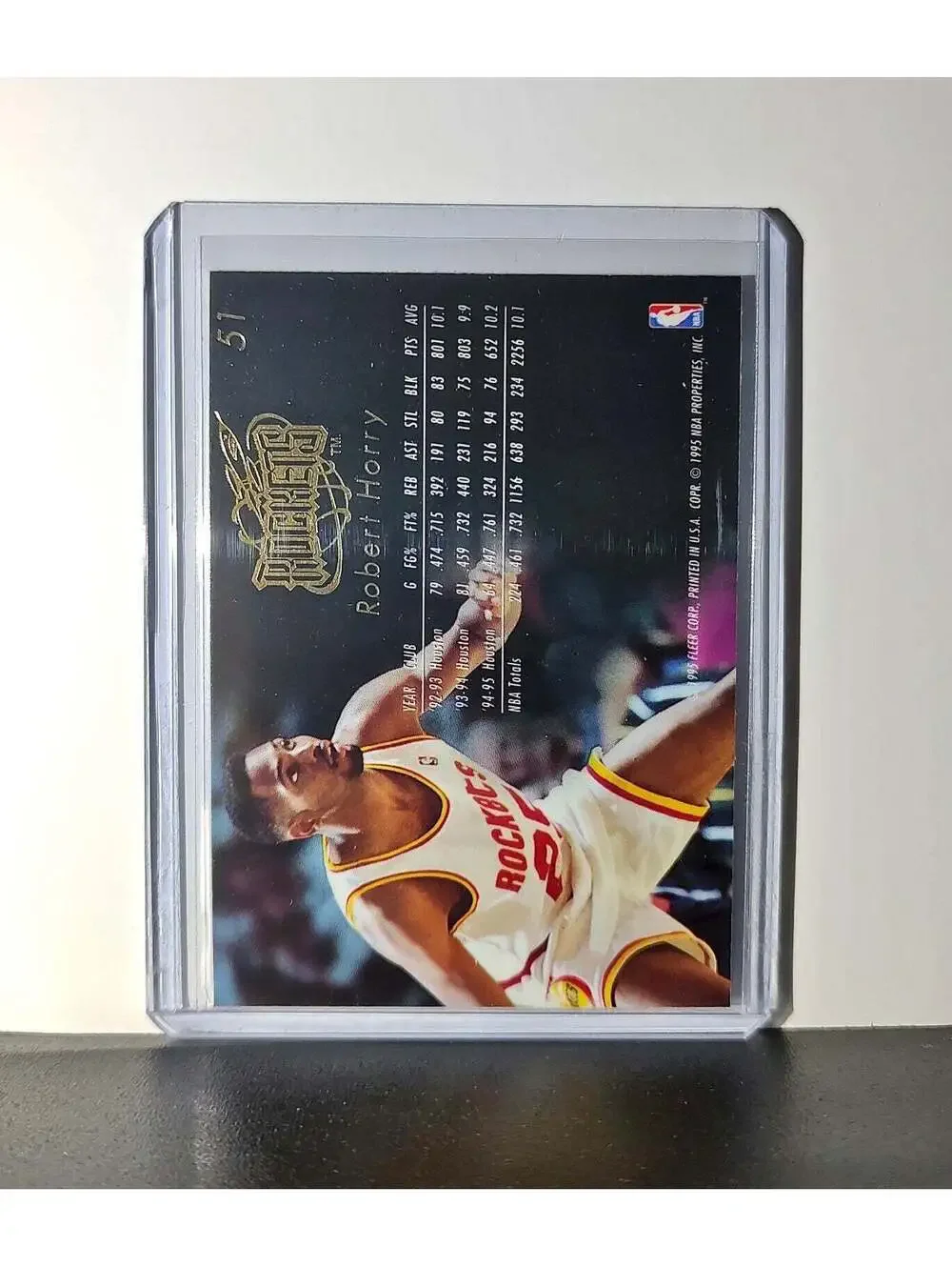 Robert Horry 1995-96 Flair NBA #51 Card Houston Rockets